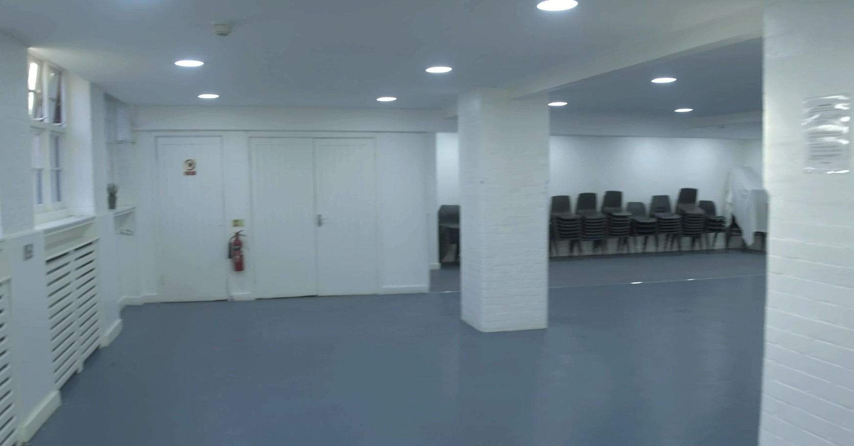 Wide view of the Large Hall at St Jude's Centre